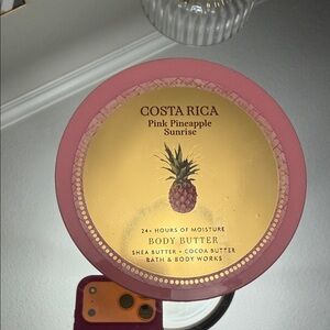 Bath & Body Works Pink Pineapple Sunrise Body Butter - Pink & Gold